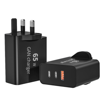 65W 3-Port QC3.0+Type-C USB Wall Charger