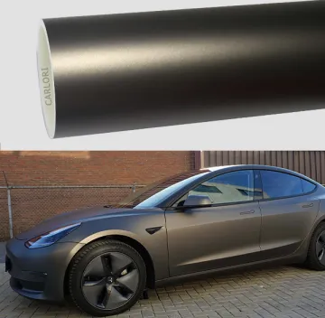matte metallic charcoal car wrap vinyl