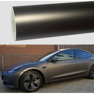 Matte metallische Holzkohleauto-Wrap-Vinyl