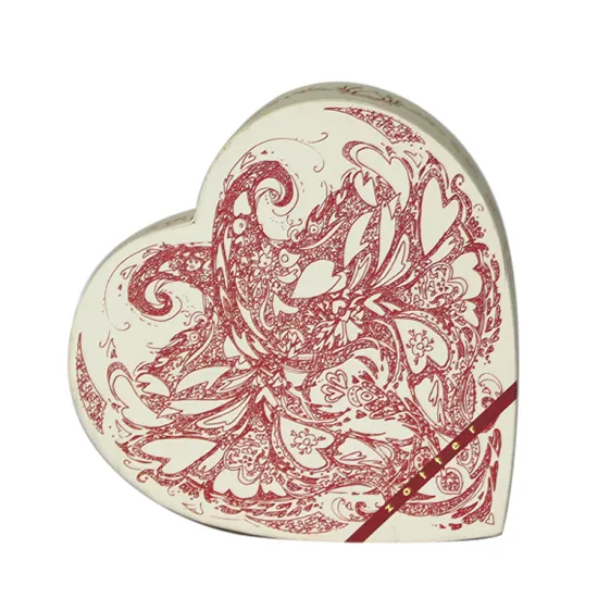 Custom Pattern Heart Shape Gift Packaging Paper Box