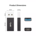 USB de type C femelle à un adaptateur masculin