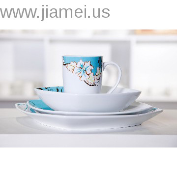 The Porcelain dinnerware for decal color-flower rattan