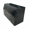 Aluminum flat plate truck bed tool storage box