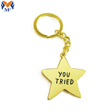 Design your own metal star keyring