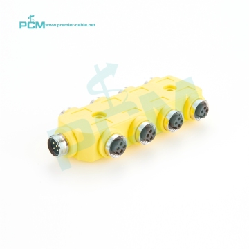 DeviceNet 8-Port 4 Pin 7/8" Circular Connector Multiport Actuator & Sensor Junction Box