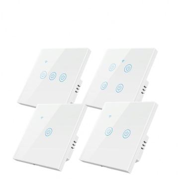 Tuya wifi smart EU WiFi switch Touch Key 1 /2/3/4 gang  Smart scene panel  wireless switch