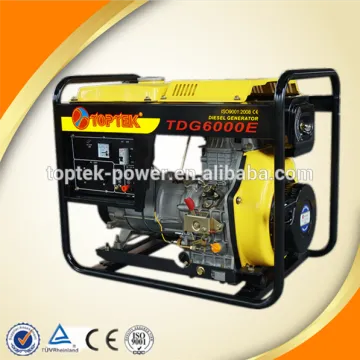 Certificate CE Approved 5KVA Air-cooled Single Phase Open Type Diesel Generator