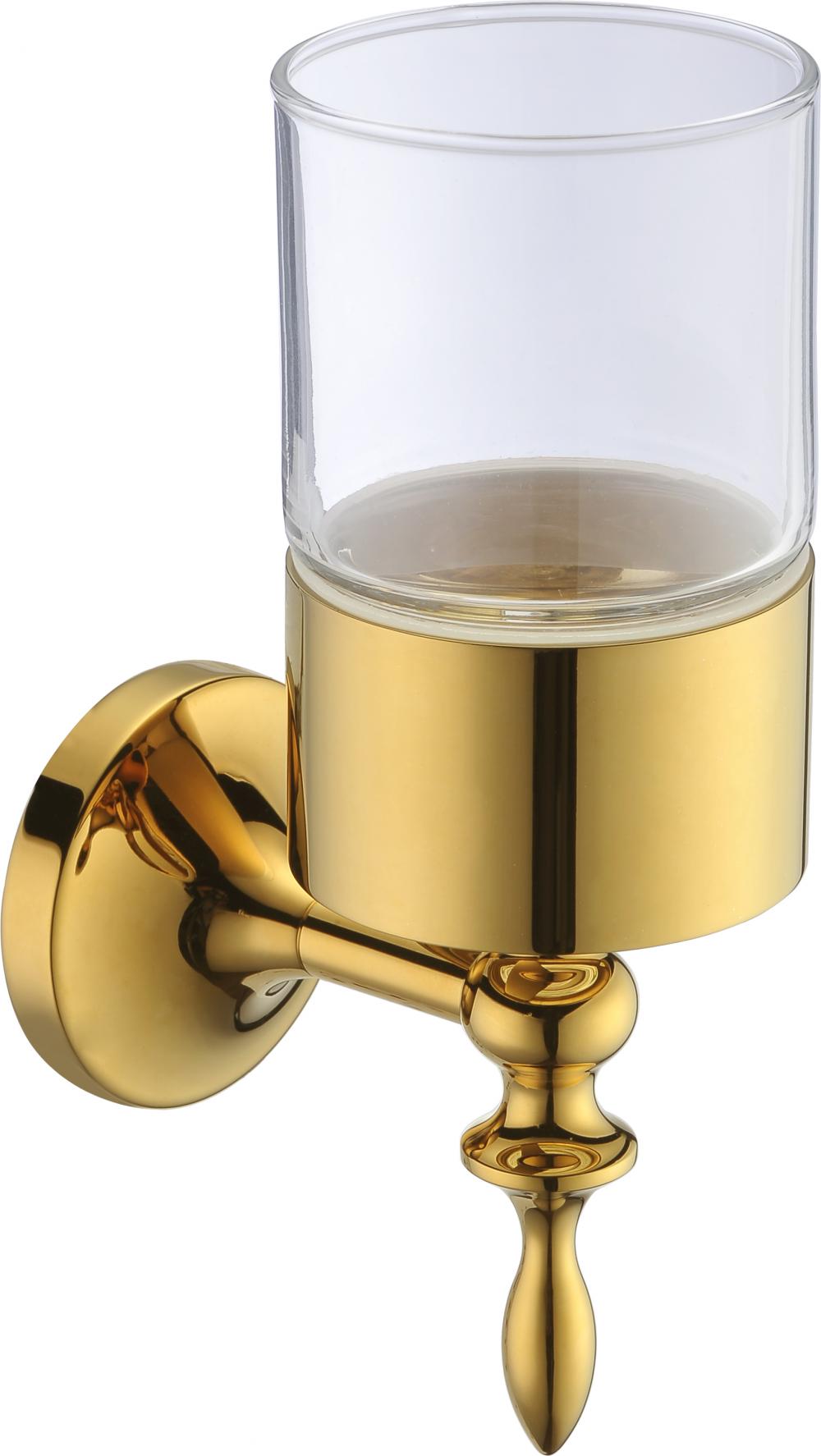 Brass tumbler holder for hotels