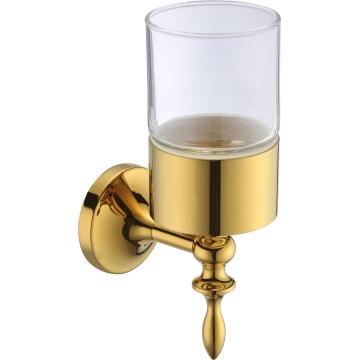 Латунный стеклянный держатель с чашкой для ванной серии