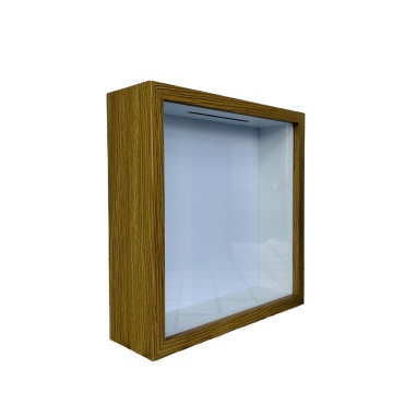 Black and White Wood MDF Shadow Box Frames - 3D 6x6, 8x8 with Glass
