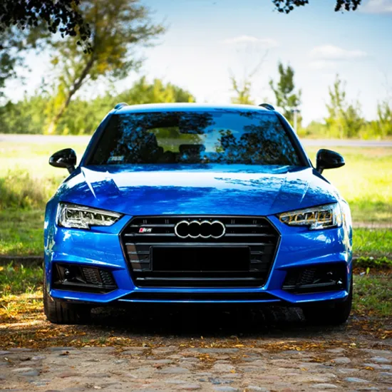 Black Front Bumper Grille for Audi A4/S4 8W 2016-2019 S-line Style Radiator