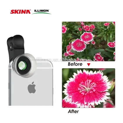 ILLIMON 3 in 1 Clip Mobile Phone Lenses Macro Universal Camera Lens For iPhone 7 7s Samsung Xiaomi