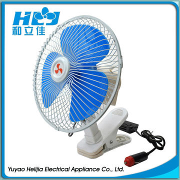 6"12v newest oscillating car fan