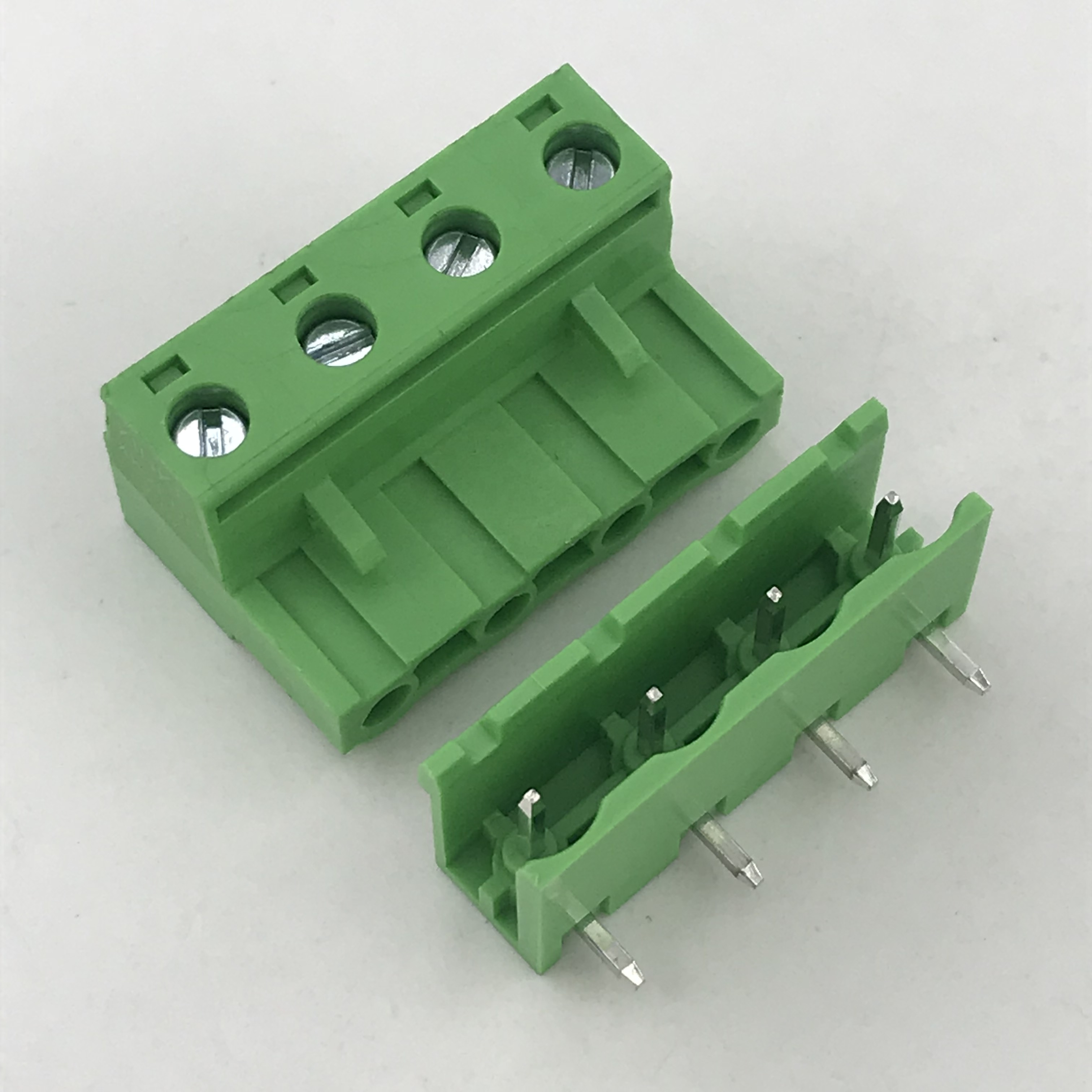 Right Angle Male And Female Pluggable Terminal Block China Manufacturer