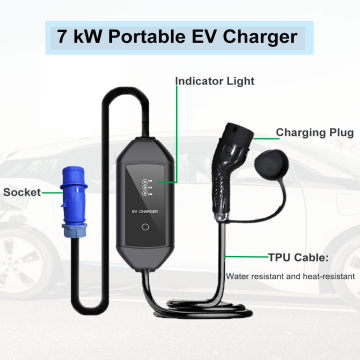 7KW ALATERNATING वर्तमान 32A इलेक्ट्रिक वाहन चार्जर