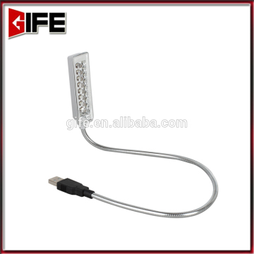GF-5024 USB 8 LED Household emergency light table lamp snake flexible light desk lamp