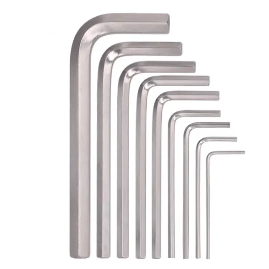 Professional L-Type Allen Key Set with Logo: 30-Piece Spanner and Wrench Kit for Impact, Made of Chrome Vanadium Steel