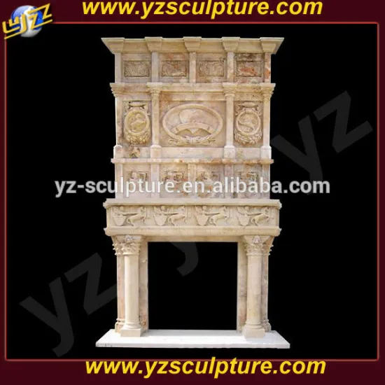 decorative double stone fireplace for decoration