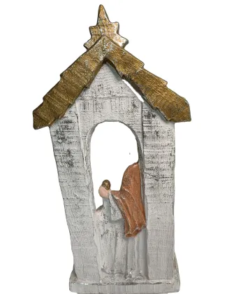 Polyresin Holy Family Figurine - Nativity Scene Religious Decor