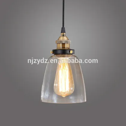 American country bell-glass chandelier bar chandelier lighting minimalist restaurant bar