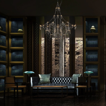 Luxury Chandelier New interior design floating crystal led light chandeliers Manufactory