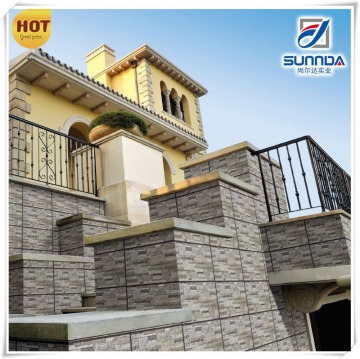 decorative 3d brick exterior ceramic wall tiles,foshan cheap non slip glazed outdoor wall ceramic tiles