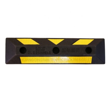 Easy Install Solid Rubber Plastic Car Wheel Stoppers