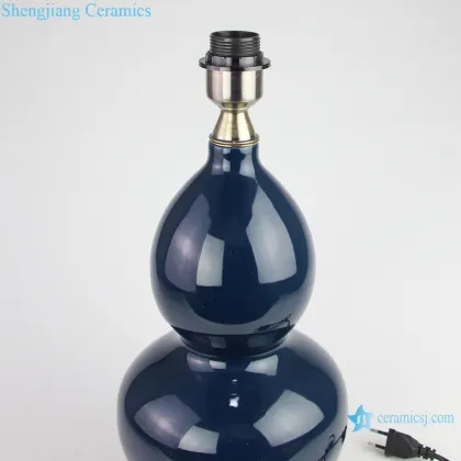 Chinese Antique Gourd Shape Porcelain Table Lamps - DS114-RYNQ259