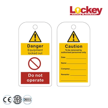 Plastic Safety PVC Warning Lockout Tagout Tag
