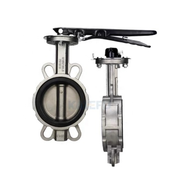 High-Temperature Resistant 304 Stainless Steel Butterfly Valve with EPDM/PTFE Handles in Sizes DN40 to 200