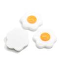 Kawaii Fried Egg Shaped Resin Cabochon For Handmade Craftwork Beads Charms DIY Phone Shell Decor Spacer Slime