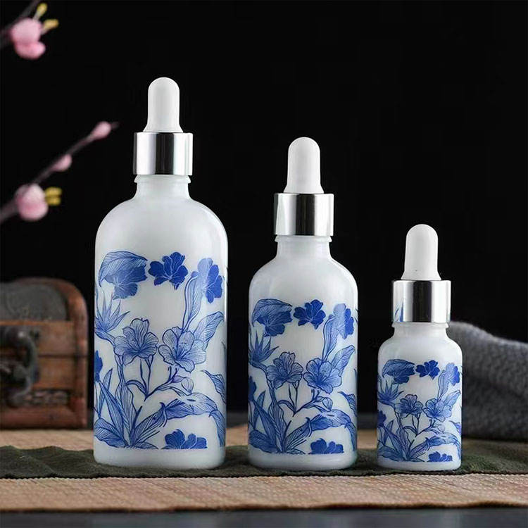 Cosmetic Glass Bottle Set