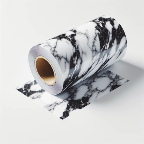 Tekstur Batu Desain Marmer PVC Film Dekoratif