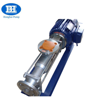 High efficiency stainless steel electric single screw pump