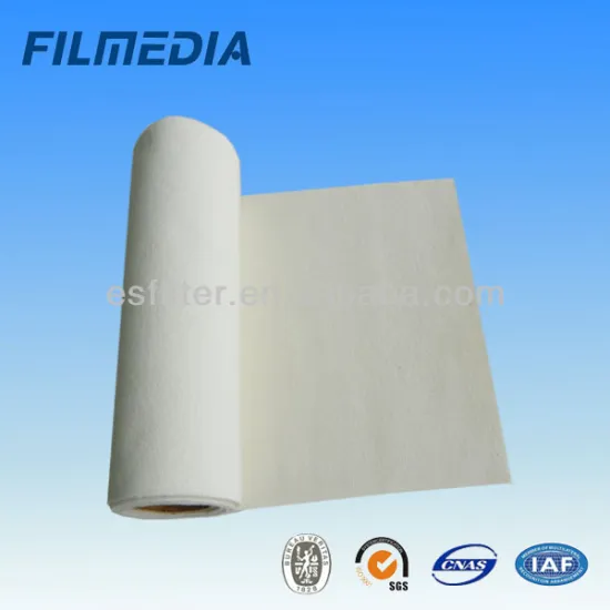 high intensity fiberglass non woven felt for baghouse