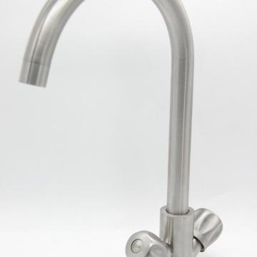 Deck mounted single lever cold water kitchen tap