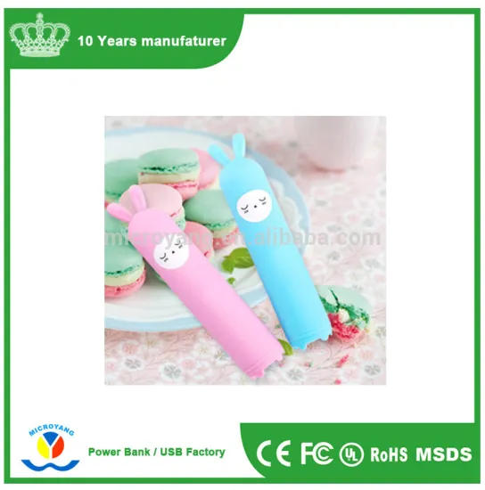 Pvc cute power bank with special design Creative Milliamp power bank