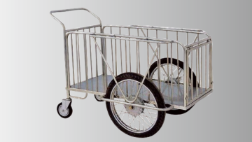 Chariot en acier inoxydable en salle blanche