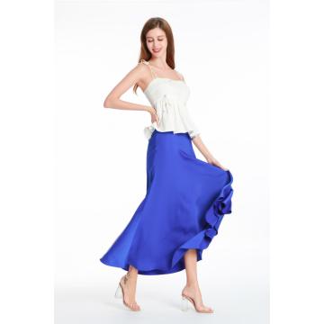 Satin Mermaid Midi falda