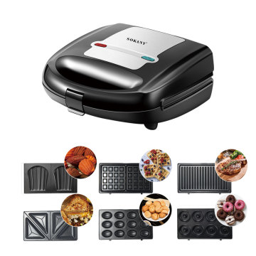 Jenama Sokanyb908 Mesin Sandwic Multi-Fungsi Pemanasan Double-Sided