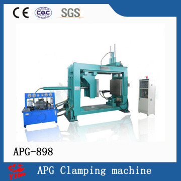 China professional new design with touch control panel automatic clamping machine APG-898 for cotnact cover