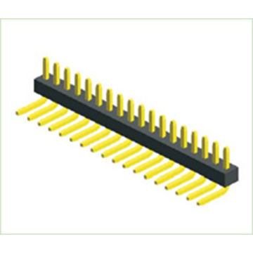 Pitch:1.27mm(.050") Single Row DIP 90° /Right Angle Board to Board PIN Header