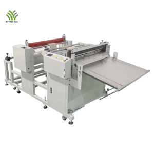 Automatic fabric roll to sheet cutting machine