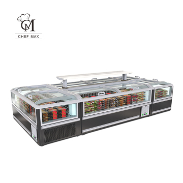 Island Freezer Supermarket Refrigeration Display