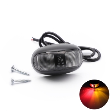 10V-30V Red White LED Side Marker Lights for Trucks, Lorries, Vans, and Buses
