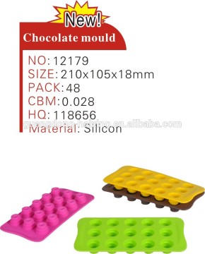 2014 Hot and fashion various shape silicone chocolate molds