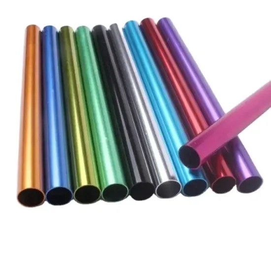 Extrusion 6063 7075 T6 colorful anodized aluminum tubing