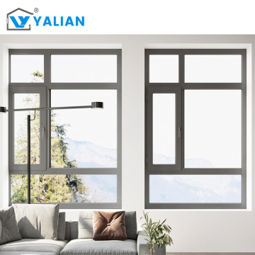 Aluminum Casement Window Tempered Glass Heat Insulation