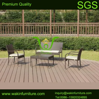 PE-rattan outdoor chairs set