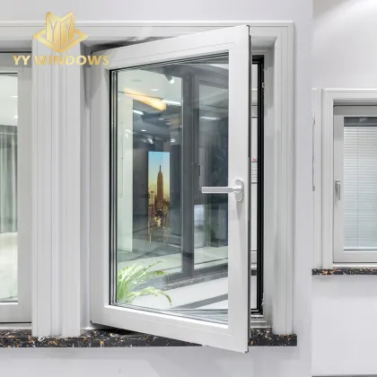 YY Windows High Efficiency 40dB Aluminum Soundproof Casement Window